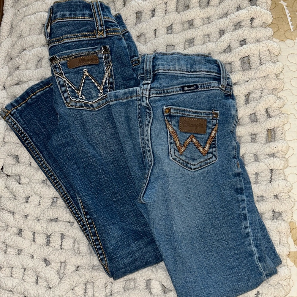 Little girls wrangler jeans